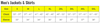 Revco Shirt Size Chart for Men